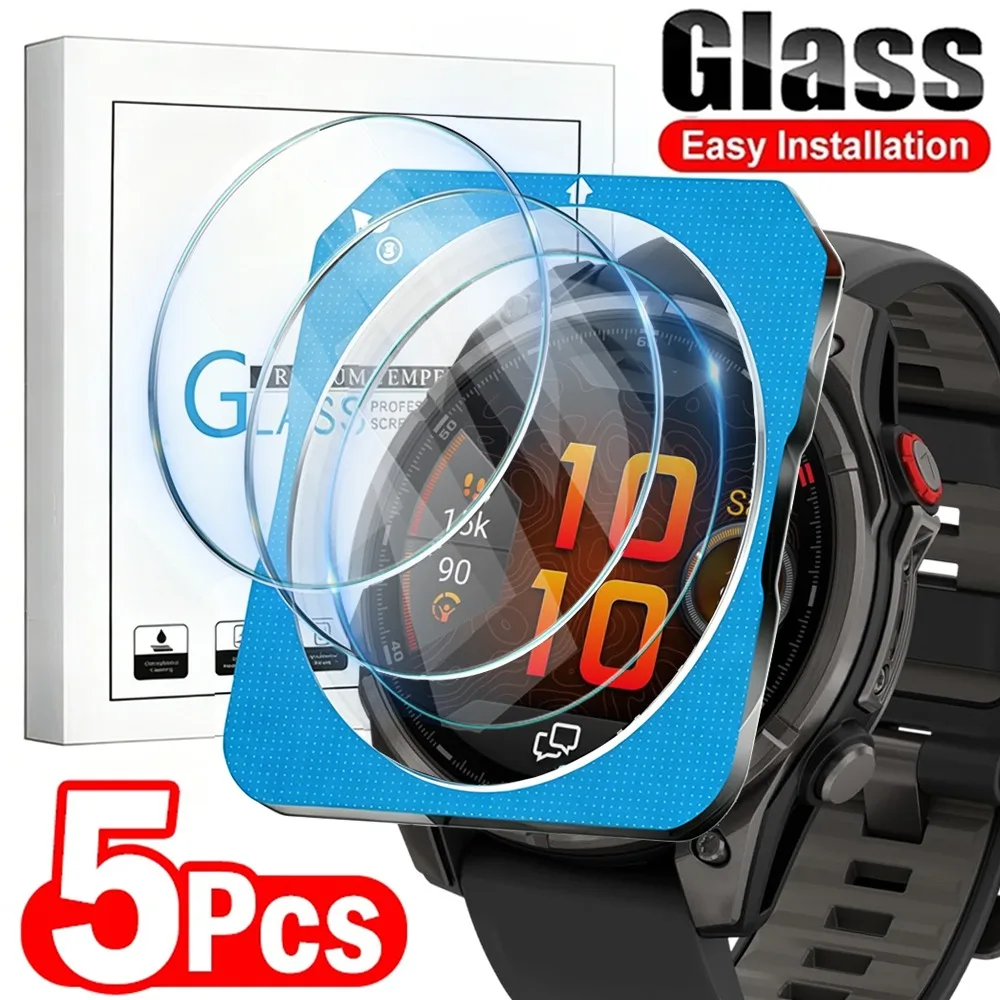 1-5Pcs Easy Installation Tempered Glass for Garmin Fenix 8 43mm 47mm 51mm Screen Protector with Positioning Film Kit for Fenix8