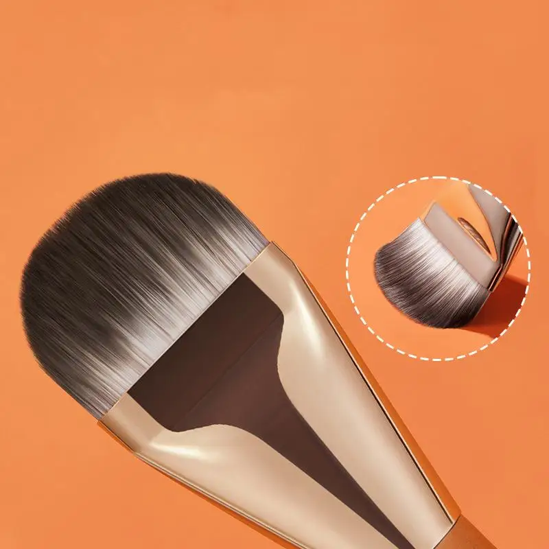 Pincéis de maquiagem fundação profissional escova língua em forma de fundação líquida corretivo escova feminina rosto base maquiagem ferramentas de beleza