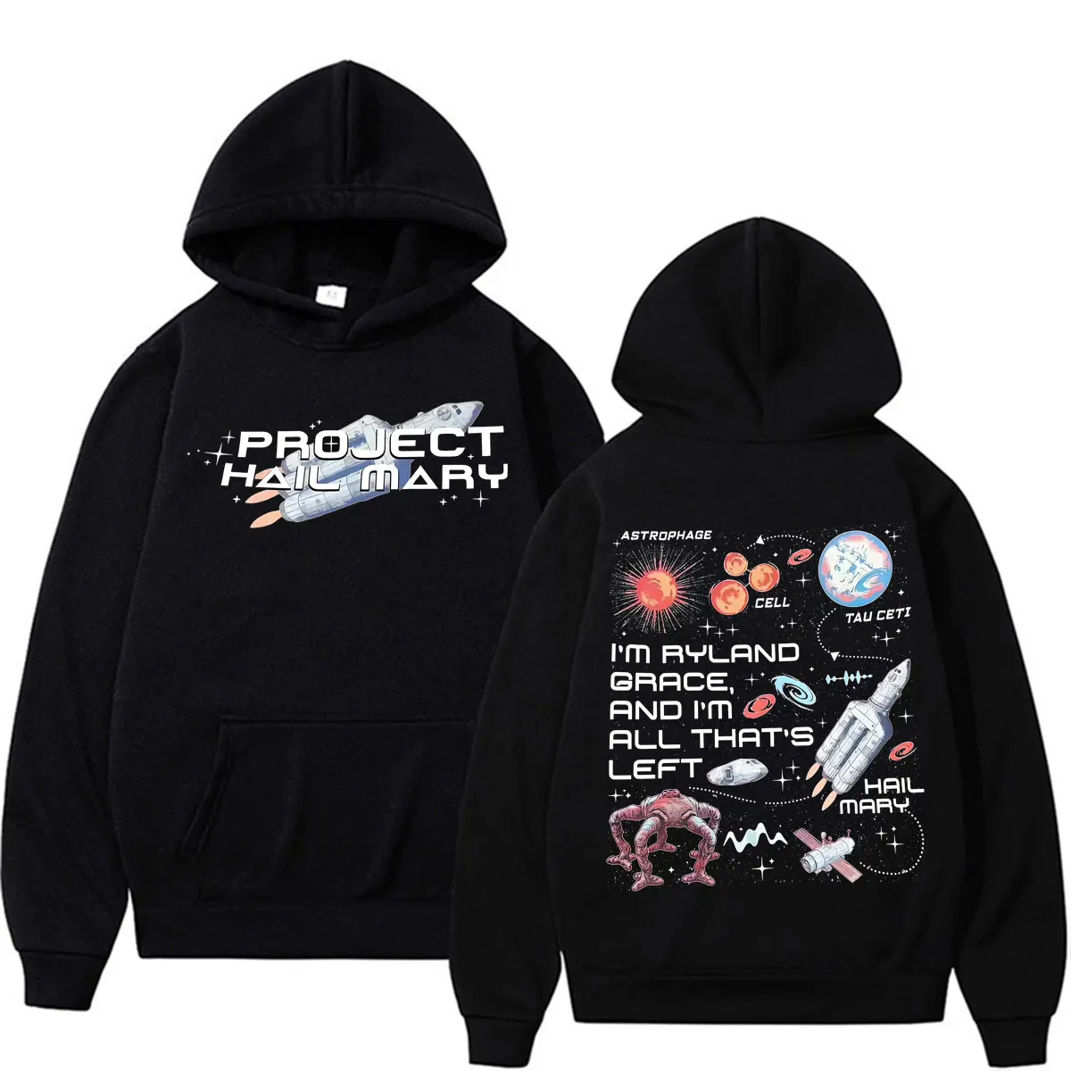 Funny Amaze Rocket Rocky Project Hail Mary Hoodies Men Women Fashion Aesthetic Kawaii Sweatshirt Casual Fleece Long Sleeve Hoody