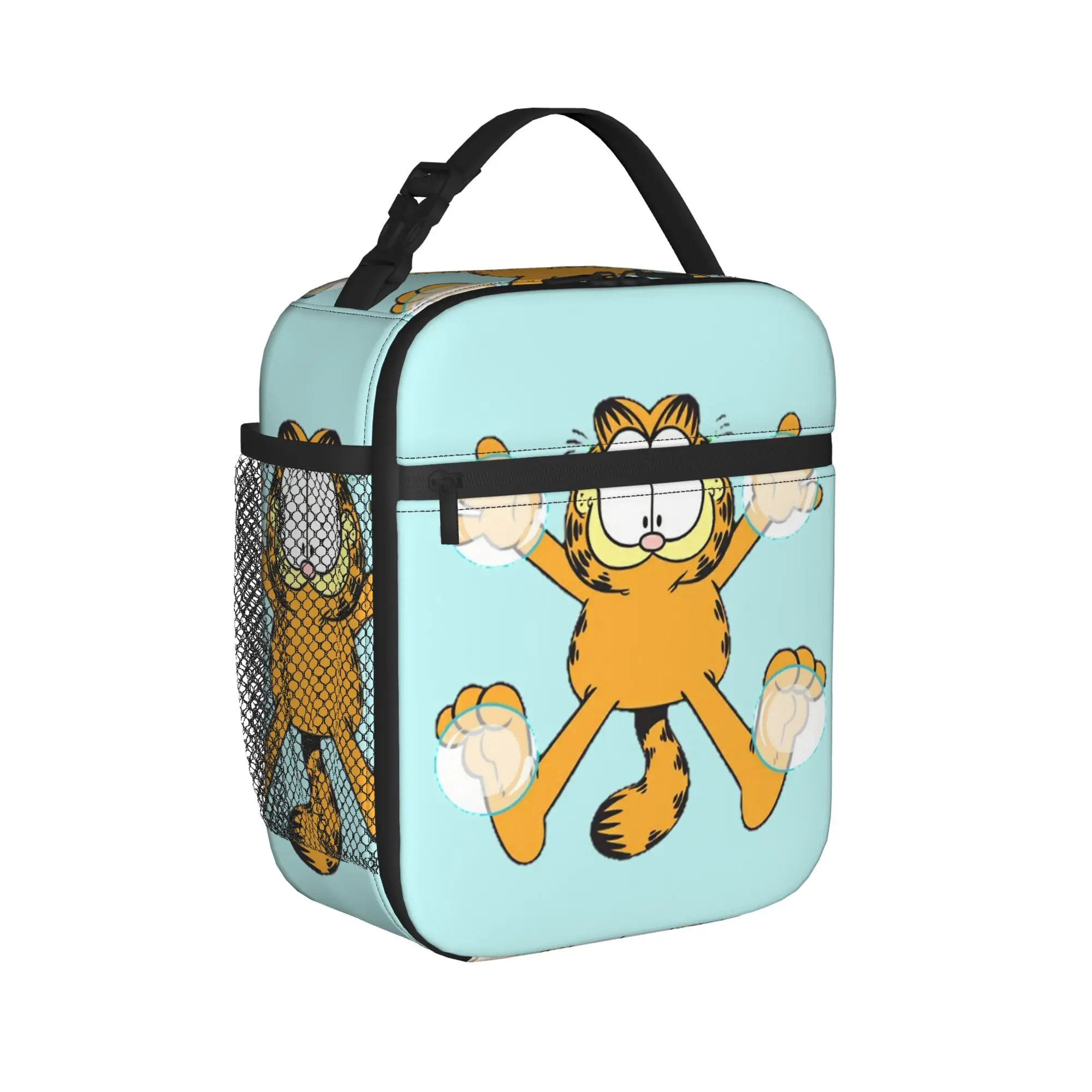 

Термосумка для обедов с Гарфилдом, портативная, многоразовая, с забавным кошачьим дизайном, сумка-холодильник, ланч-бокс для колледжа, пикника, для мужчин и женщин