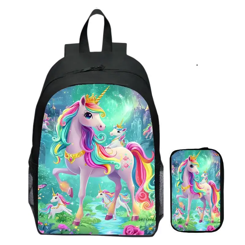 حقيبة ظهر يونيكورن الجديدة للأطفال وحقيبة ظهر للشباب والنساء