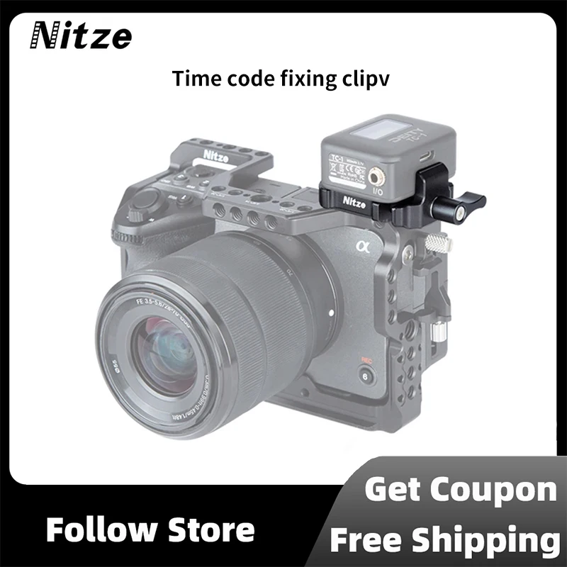 NITZE N42-A1 Camera Video Recording and Receiving Time Code Fixing Clip Universal Accessory For Aputure Detiy TENTACLE SYNC