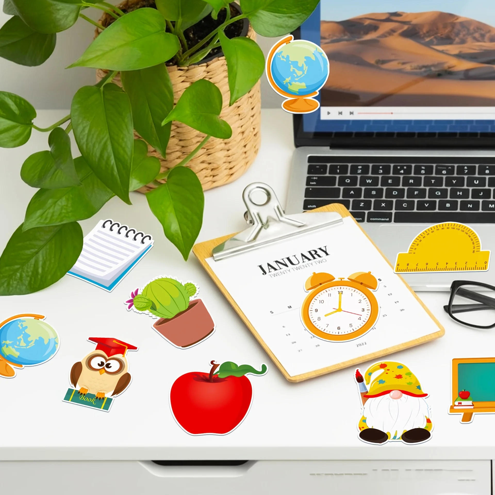 10 Stück Kugelschreiber für Lehrer und 10 Stück Haftnotizen-Set für die Schulkleidungswoche, Geschenke für Lehrer und Kollegen – Detail 9
