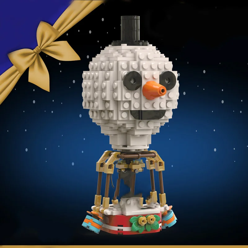 

212Pcs MOC Christmas Hot Air Balloones Building Blocks DIY Winter Village Model, Creative Educational Toy for Kids Birthday Gift