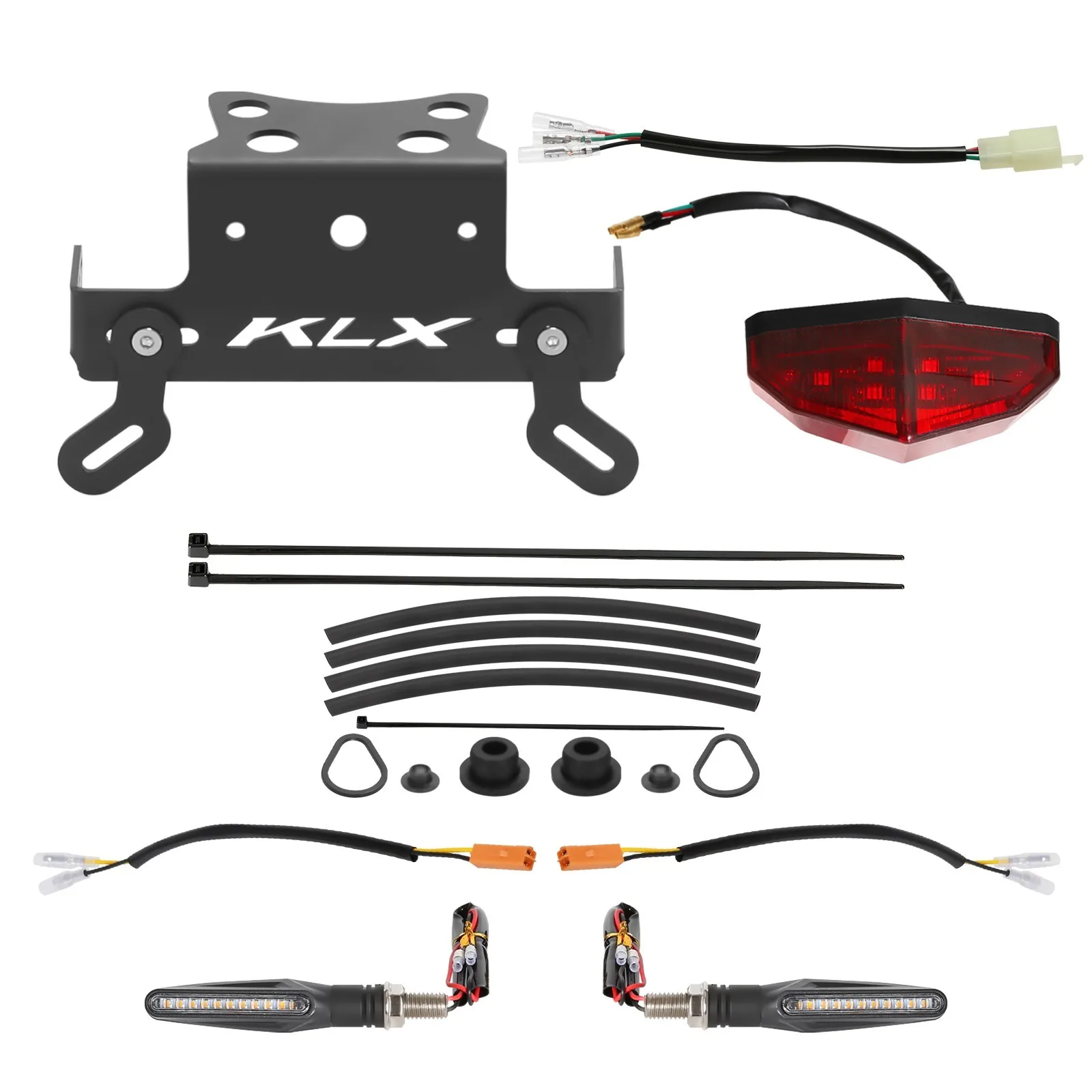 Tail Tidy Fender Eliminator Plug&Play Tail Light Turn Signal For KAWASAKI KLX300 KLX300SM 2024-2026 Motor Rear Plate Bracket