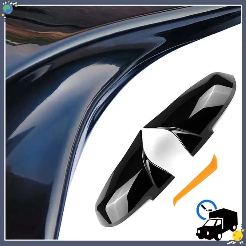 

Lasting Rear View Mirror Cover Replaceable Material ABS Horn For BMW Rearview Mirror Shel For BMW 1234 Series X1/F30
