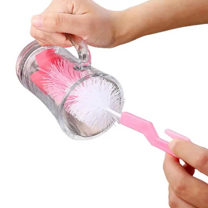 Baby Bottle Brush Sponge Head Bottle Brushes For Cleaning Cleaning Brushes Kitchen Supplies For Baby Bottles Water Bottles