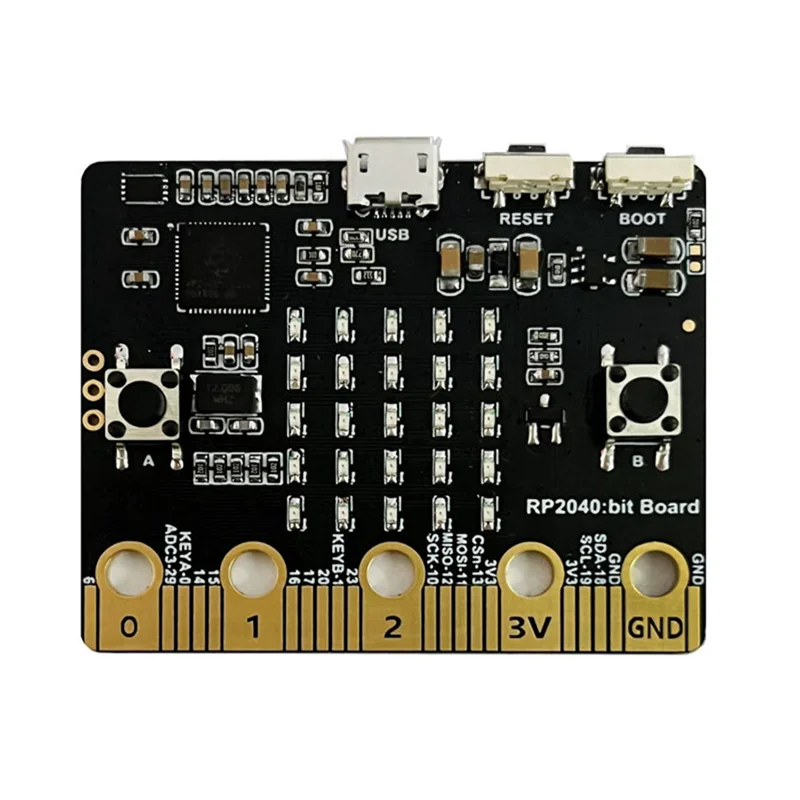 Placa base para Raspberry Pi PICO RP2040 Bit, placa de desarrollo de programación Python Compatible con el Kit de placa Microbit BBC