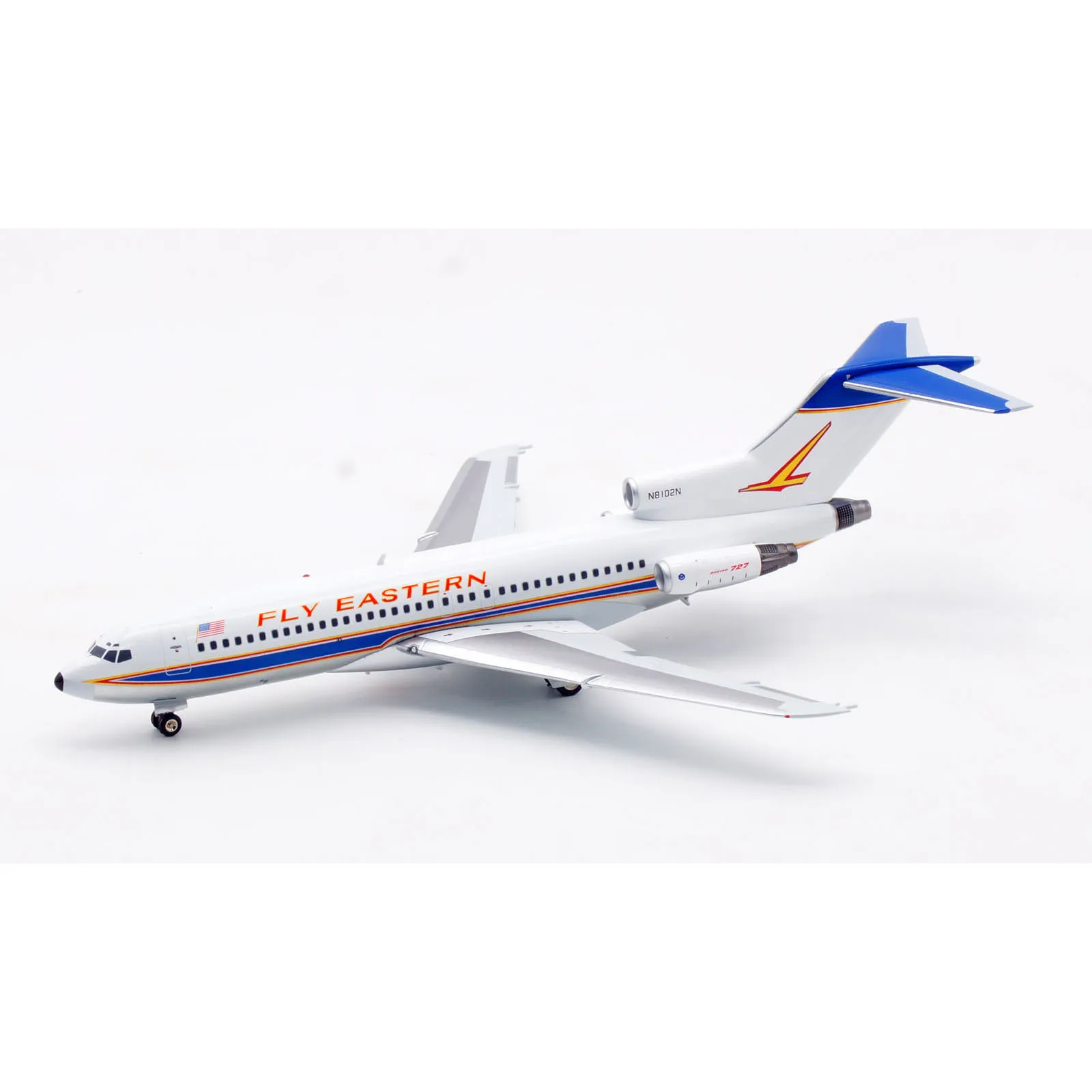 IF721EA1024P alliage avion à collectionner cadeau INFLIGHT 1:200 lignes orientales Boeing B727-100 modèle d'avion moulé sous pression N8102N