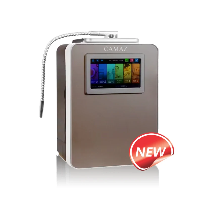 

CAMAZ Kangen Alkaline Acid 10000L Electric Water Ionizer Purifier with Hot/Cold Water and Stainless Steel hydrogen alkaline