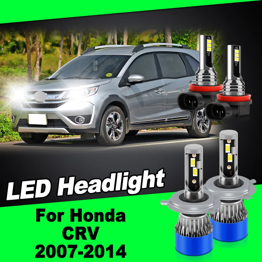 

H4 Turbo LED Car Headlight 6000K Car LED Headlamps Bulb H11 Auto Fog Light 12V For Honda CRV 2007-2009 2010 2011 2012 2013 2014