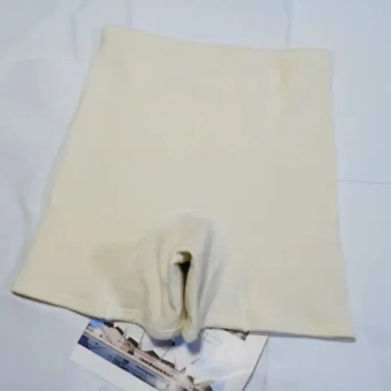 Women's High Waist One-piece Fleece Lined Boyshorts, Thick Warm Cotton Safety Shorts, Soft Seamless Thermal Underwear Panties