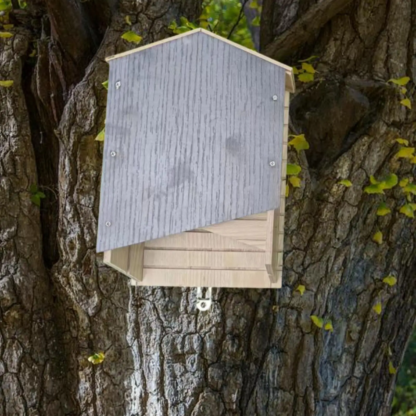 

House for Bats Wooden Bat Box Outdoor Premium Weather Resistant Professional Handcrafted Supplies to Install Protection