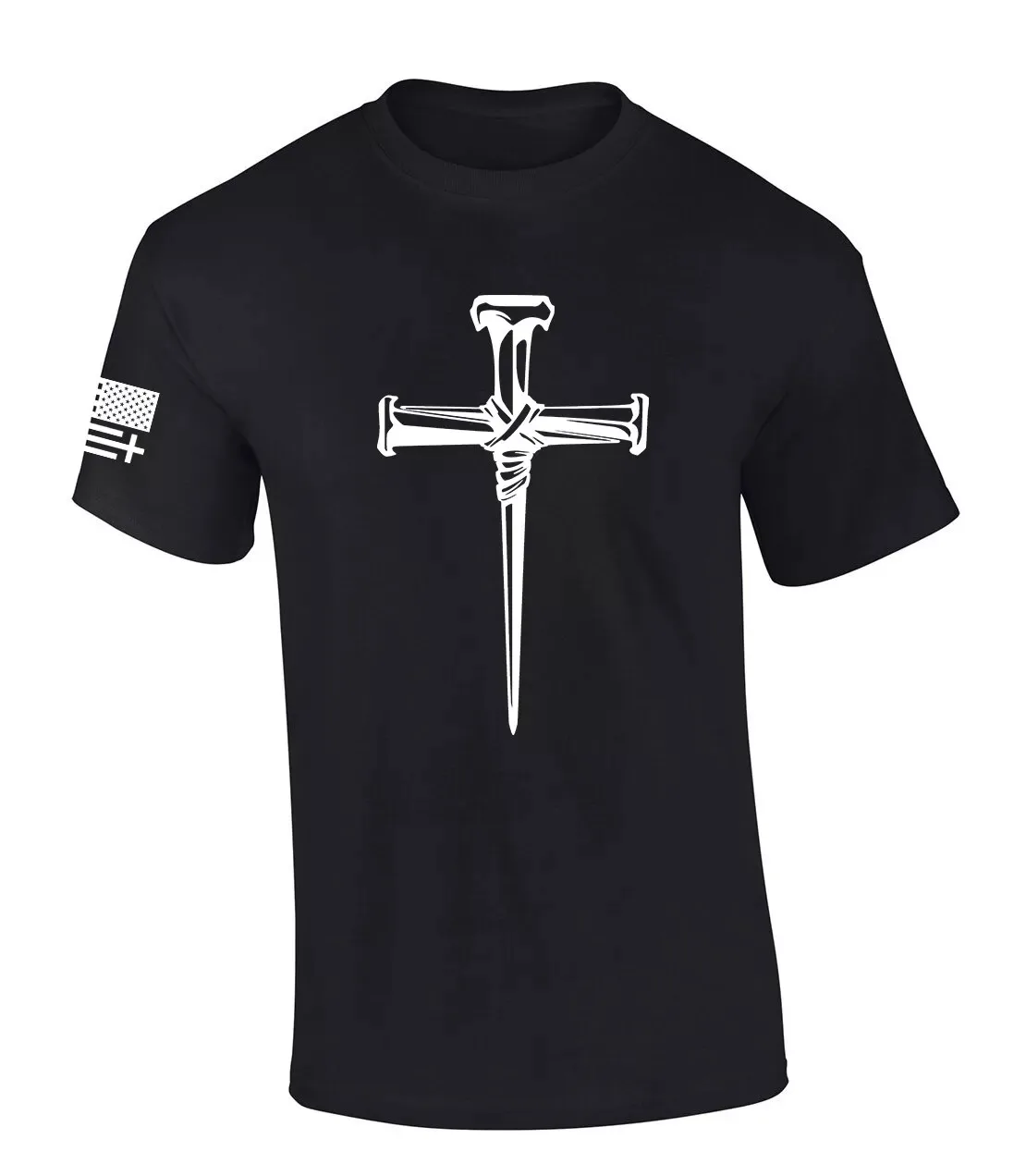 Jesus Nail Cross Coventry of Nails Mens Christian  T Shirt