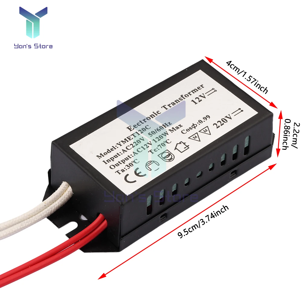 Step Down Voltage Converter Power Halogen Lamp Lighting Electronic Transformer Sufficient Power 220V To 12V 120/160W Optional