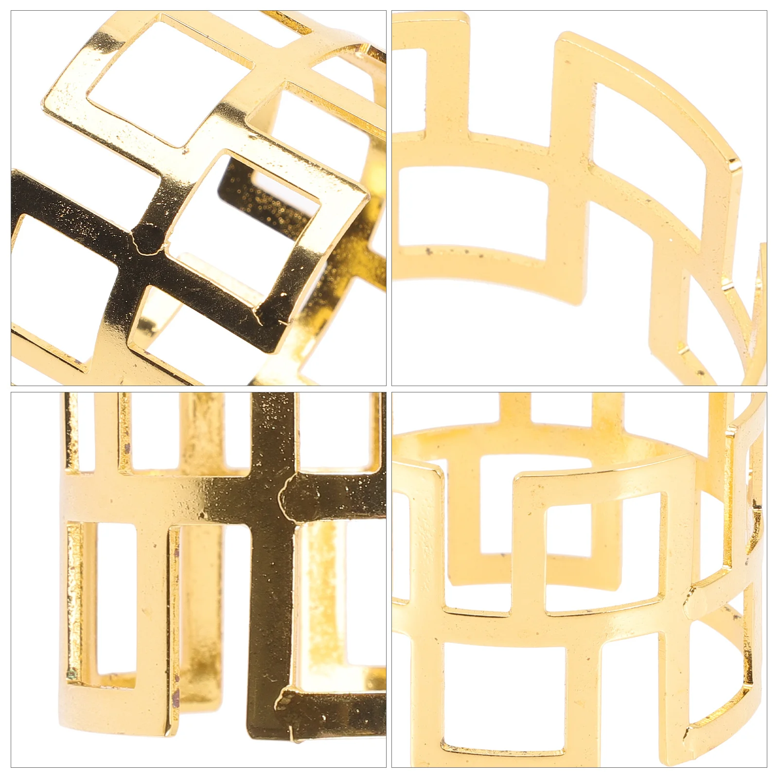 

4Pcs Napkin Ring Classic Creative Serviette Holder for Dining Table Party Wedding Napkin Bands Dining Table Decor