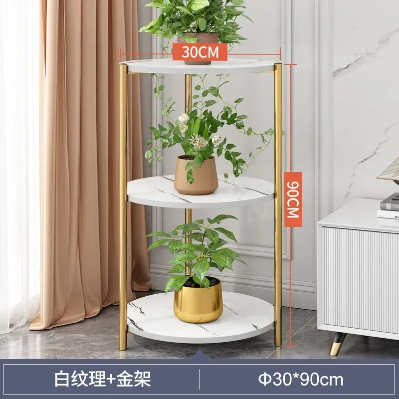 Plant Stand  Indoor Living Room Rack Multi-layer Floor-to-ceiling Balcony Decoration Stand Flower Pot Plant Rack