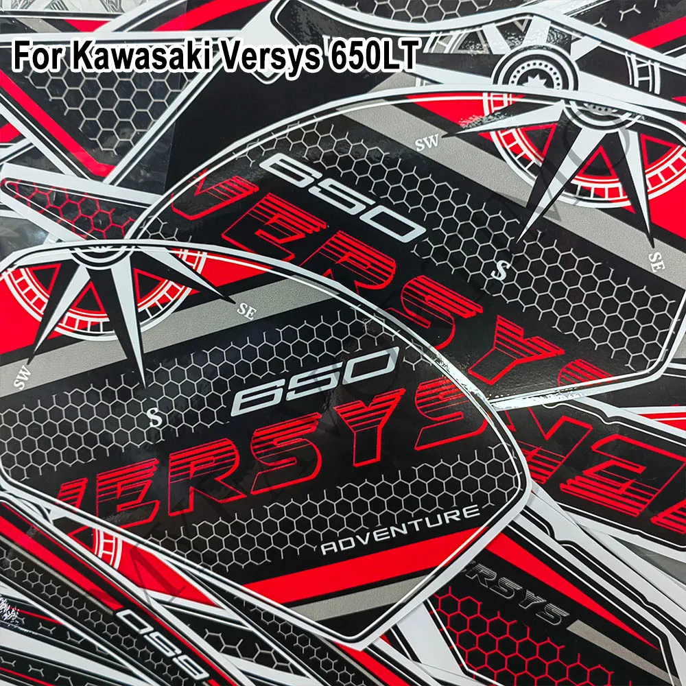 

Для Kawasaki Versys 650 LT Touring мотоциклетная боковая накладка на топливный бак, защитные наклейки, наколенники, тяговая накладка, обтекатель, крыло ﻿