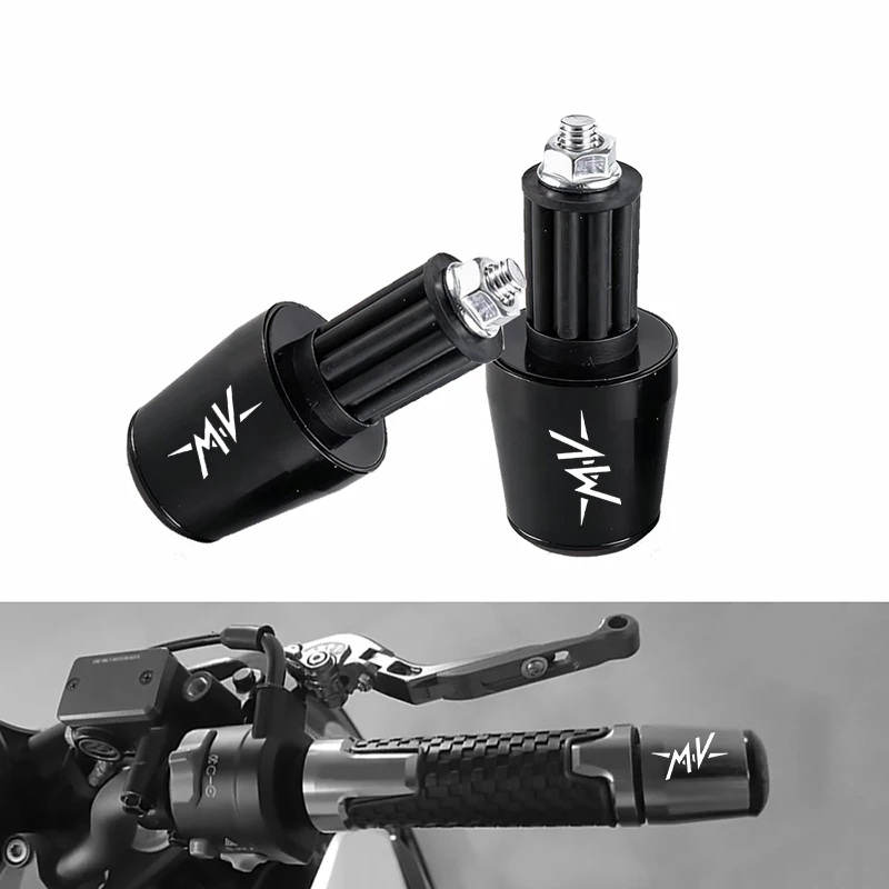 Motorcycle Handlebar Grips Handle Bar Cap End Plugs For MV Agusta F3 675 800 Brutale 800 1000 Turismo Veloce RC Accessories CNC
