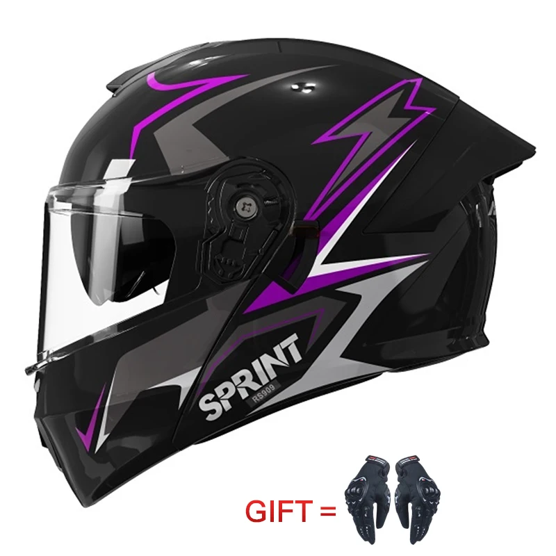 NEW Flip Up  Motorcycle Helmet Full Face Double Lens Unisex Helmet Cross Section Helmet Safety Modular Helm Sports helmet