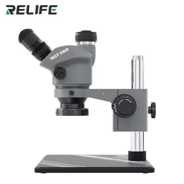 

RELIFE RL-M5T Pro-B11 Trinocular HD Microscope 7-50 Time Zoom Phone Repair PCB Inspection Precision Instrument Repair Microscope