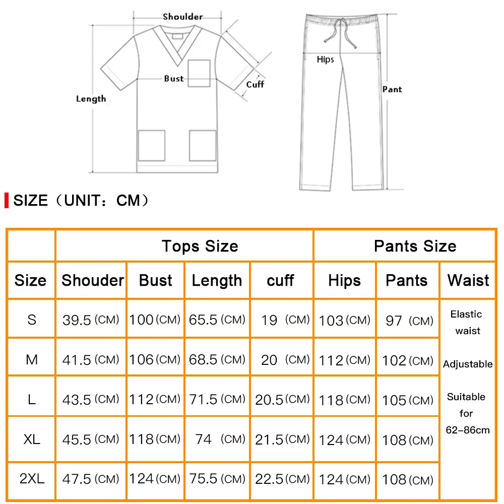 Women Scrubs Sets Slim Fit Medical Uniform Surgical Gowns Nurse Accessories Pet Shop Dental Cic Phary Workwear Clothes