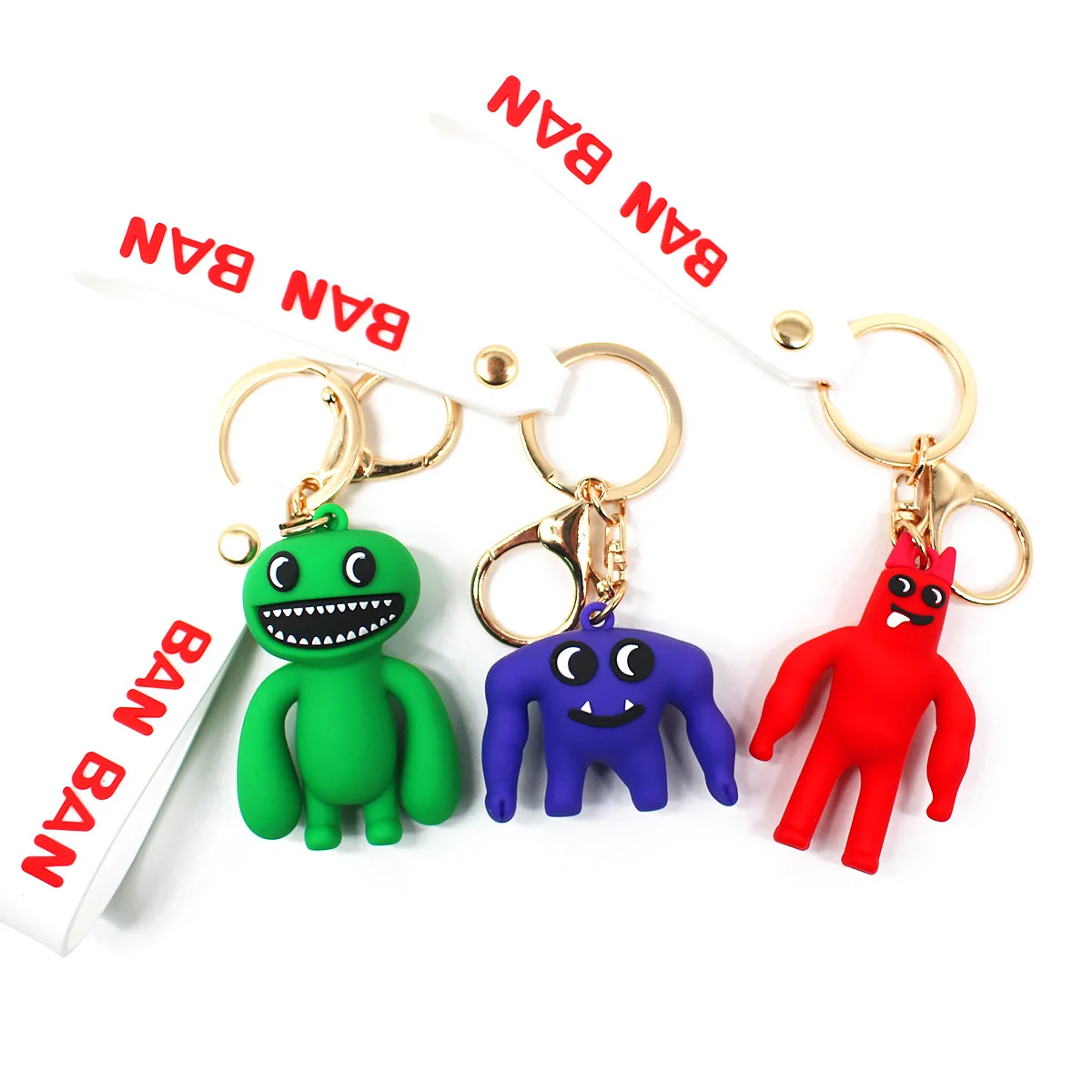 The new Garten Of Banban keychain pendant game animation monster PVC Keyring toys children's birthday gift and holiday gifts