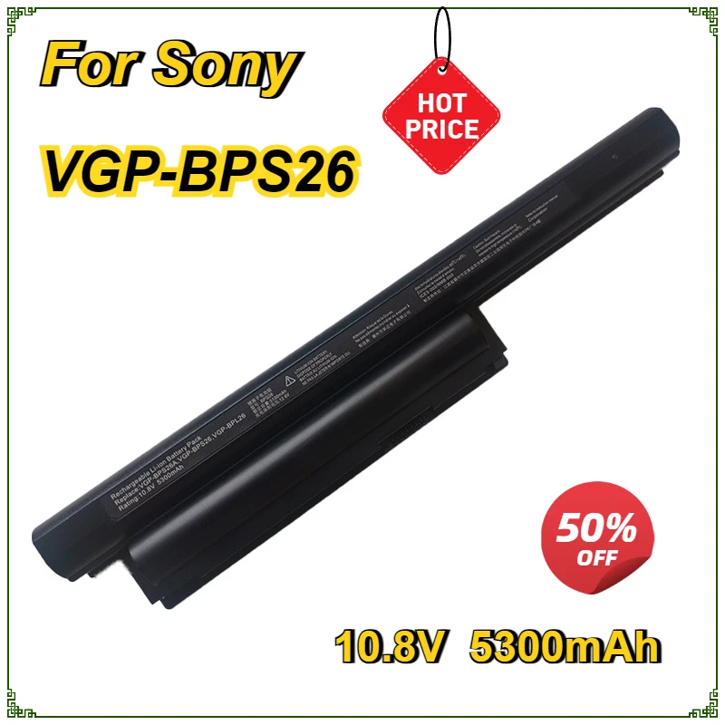 

Laptop Battery VGP-BPS26 for Sony Vaio BPL26 BPS26A SVE17 CA CB EG EH EJ EL VPCCA VPCCB VPCEH VPCEJ VPCEG VPCEL 1711q1rw 10.8V