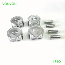 Car accessories 474Q-11-102 engine parts piston set for Haima 2 M3 M5 M6 s5 all 474Q 1 car all 4