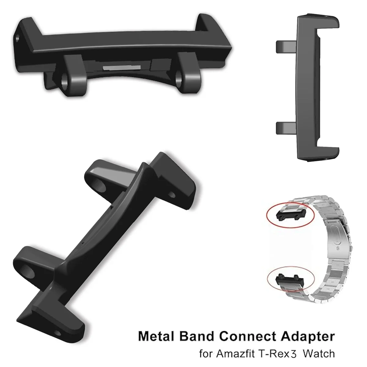 1 Set for Amazfit /T-Rex Pro/T Rex 2 /T Rex 3 Watch Band Connector Screw Tool Rod Metal Adapter Pin Screwdrivers Accessories