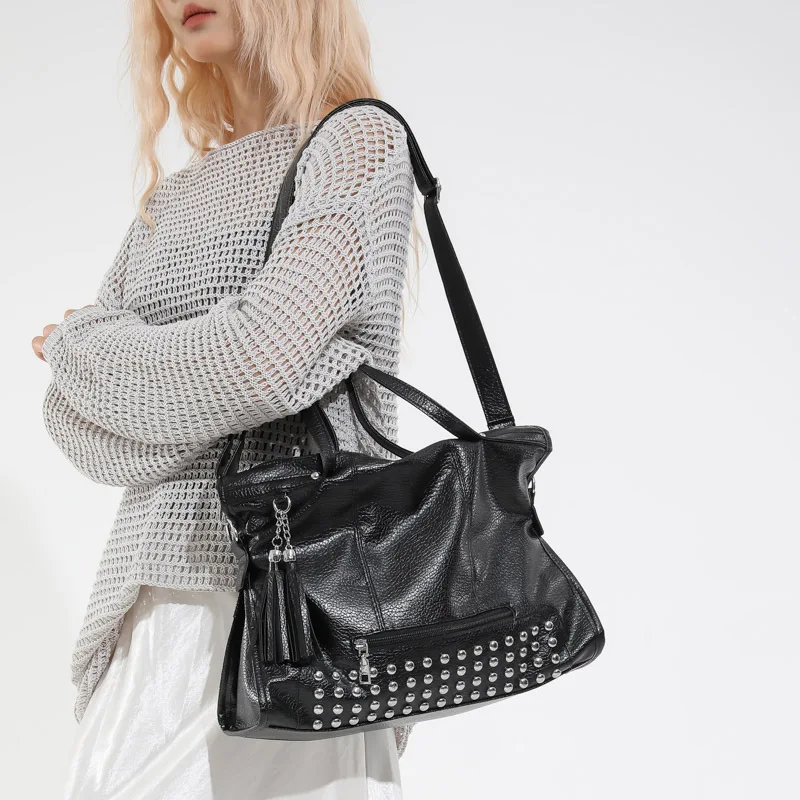 حقيبة حمل عصرية محمولة باليد، حقيبة سفر ذات سعة كبيرة، حقائب يد مخصصة على شكل برشام #3