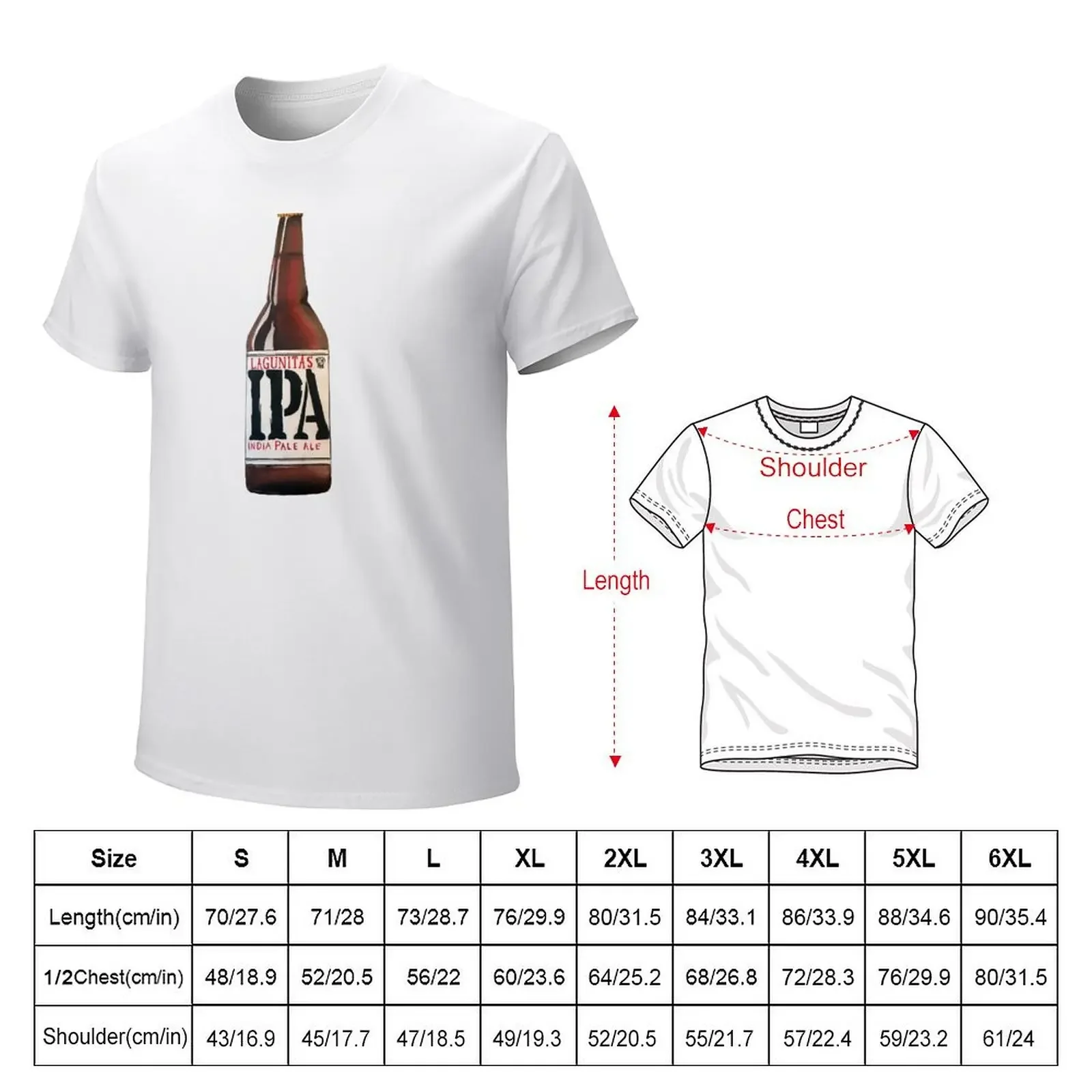 Lagunitas IPA Bottle T-Shirt essential t shirt Blouse custom t shirt mens shirts graphic tee