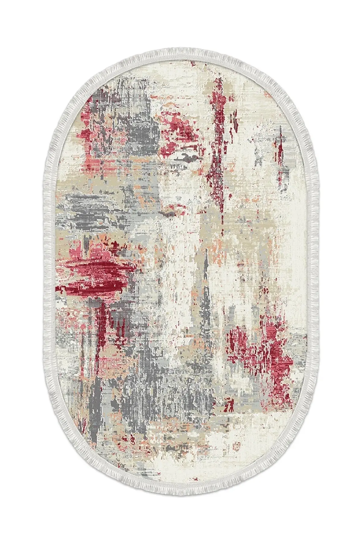 DOLBOVI Eskitme pattern digital printing washable non-slip base stain resistant Oval Salon carpet