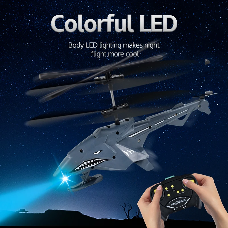 RC Drone Animal Remote Control 2.5 Channel Remote Control Aircraft USB Rechargeable Helicopter LED Children's Favorite Toy Gift