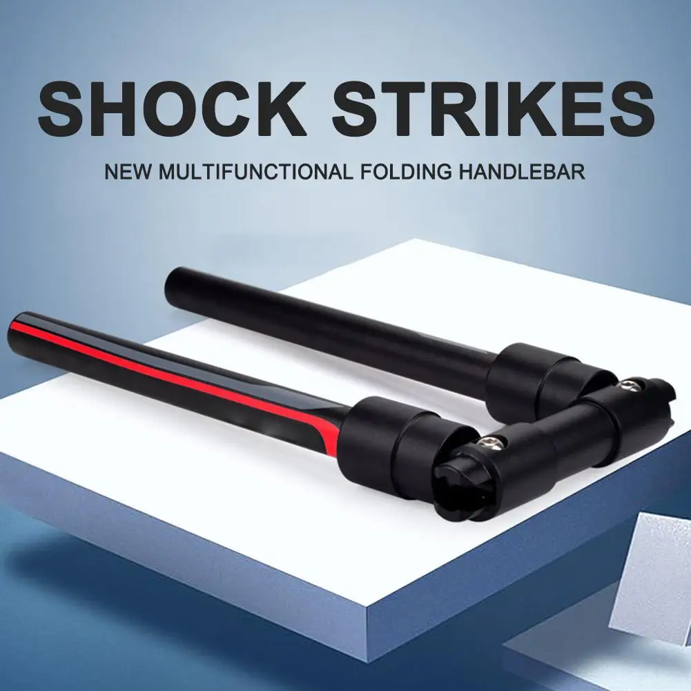 

Aluminum Alloy Folding Bike Electric Bicycle Handlebar MTB Flat Handlebars Quick Release Handlebar Save Space for MTB Bike