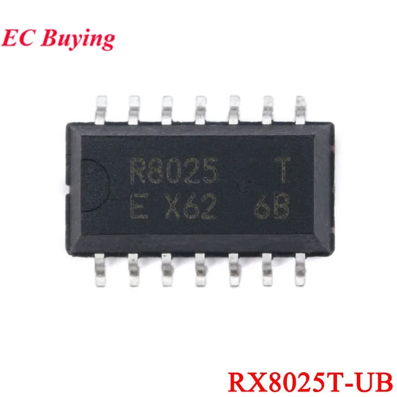 5Pcs/1pc RX8025T R8025 RX8025T-UB RX-8025T SOP-14 Real-time Clock Industrial Grade Chip IC