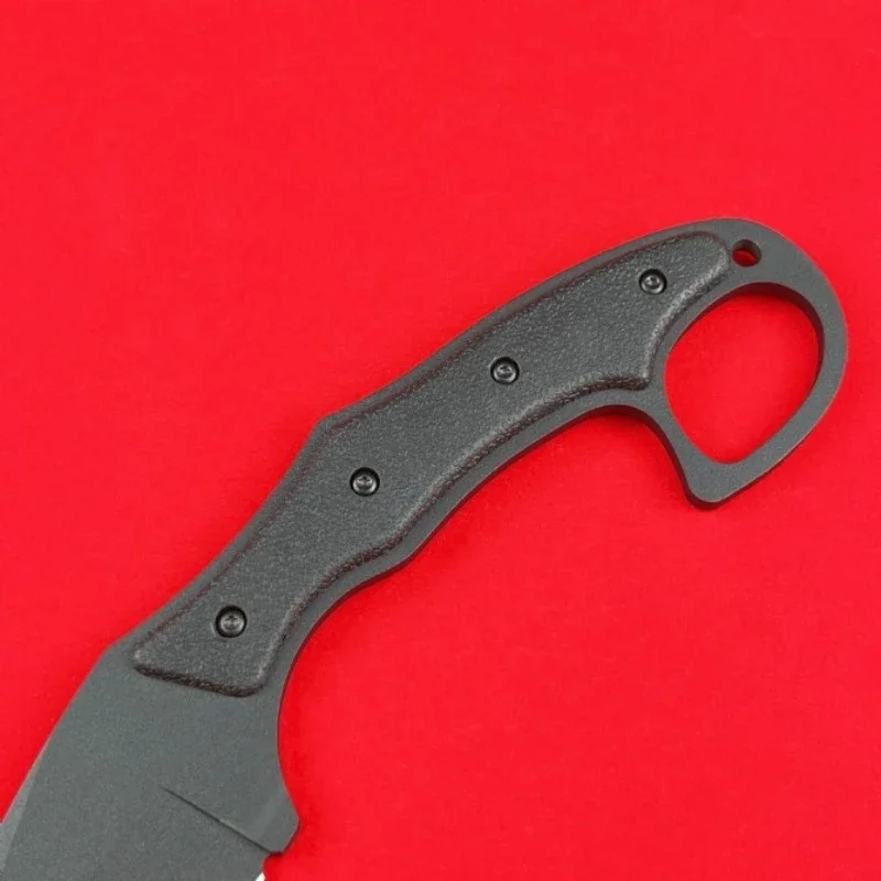 كامل تانغ KB 2491 شفرة مثبتة سكين مع غمد AUS-8A شفرة فولاذية ومقبض سكين تخييم خارجي Edc الصيد أدوات إنقاذ