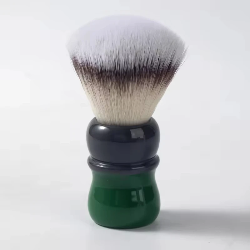 Yaqi 2026 Rasierpinsel mit Harzgriff, Mocha-Matcha-Tee Synthetikborsten, für Nassrasur, YAQI 26MM Rasierpinsel – Detail 5
