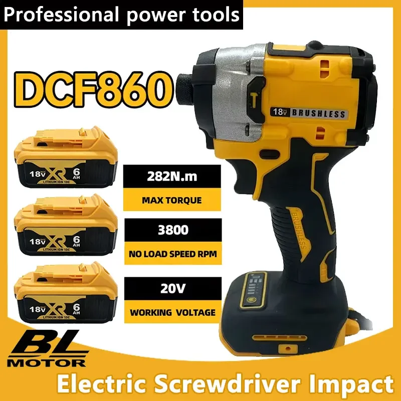 

Аккумуляторная компактная дрель-шуруповерт DCF860 20В, бесщеточная, перезаряжаемая, совместима с аккумуляторами Dewalt 18В