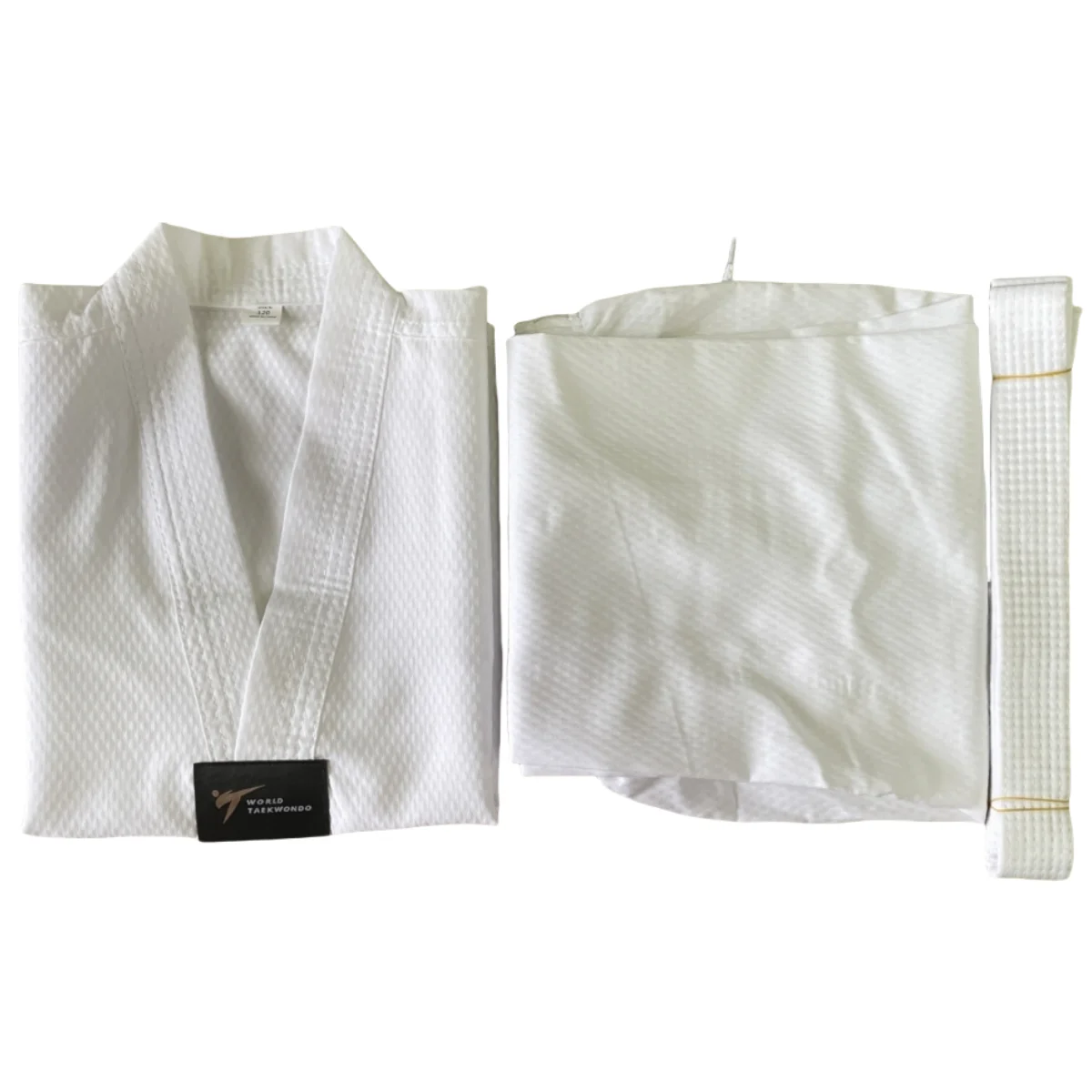 White Collar Taekwondo Uniform for Kids Adults New Beginner Lightly Material Quickly Dry Karate Martial Arts Dobok Men Women