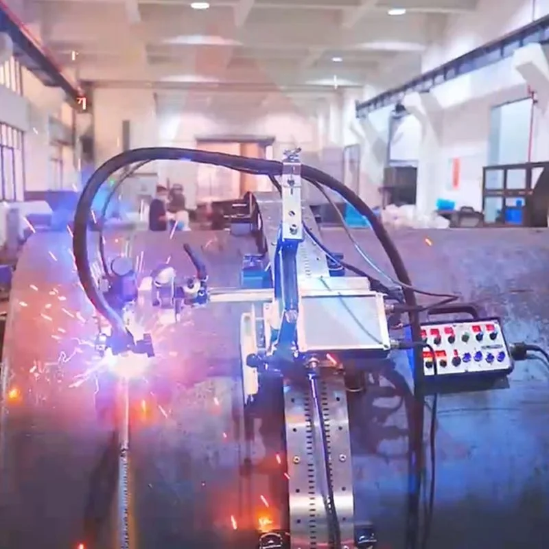 Dual Oscillation Mode Automatic MIG Welding Robot New Condition Famous Brand Carriage For Automatic Welding HK-100SM