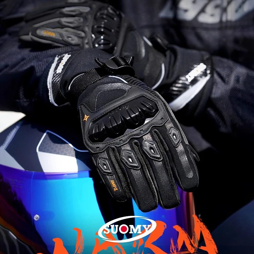 

SUOMY Waterproof Motorcycle Winter Keep Warm Gloves Moto Protective Rider Luvas Touch Screen Moto Guantes Motorbike Riding Glove