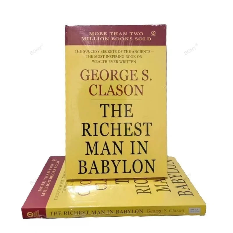 El hombre más rico de Babylon de George S. Clason-libro de lectura inspirador para adultos, libro de éxito financiera en inglés