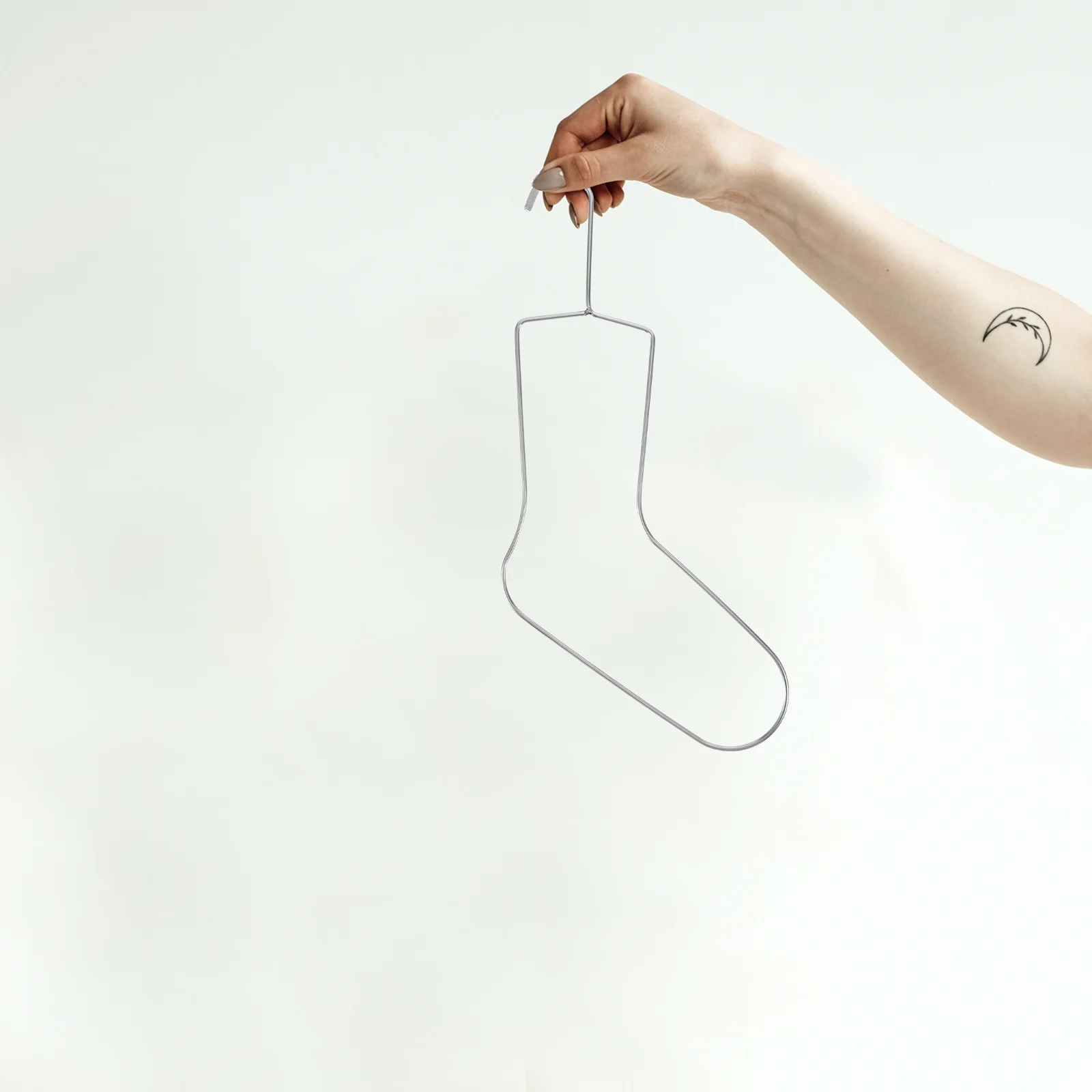 2 قطعة جورب من الفولاذ المقاوم للصدأ حاصرات القدم عارضة أزياء رف شاشة للتجفيف وعرض أنيق جورب تجفيف الرف