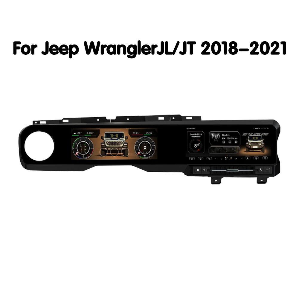 

Krando 10.9+10.9'' Carplay Android Auto Radio For Jeep Wrangler JL 2018-2021 Car Multimedia GPS 4G autoradio