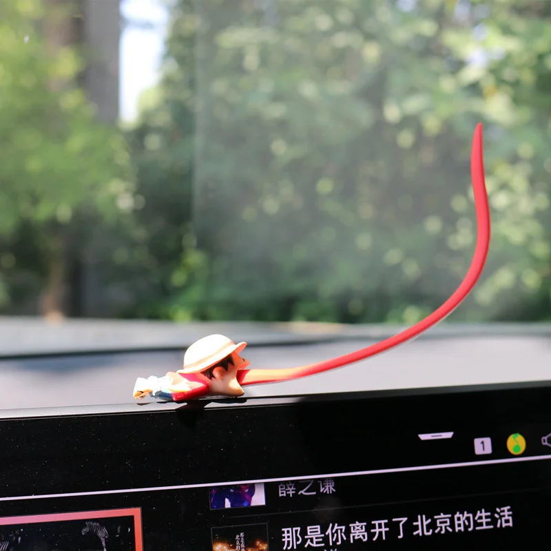 

ONE PIECE Luffy Wire Data Line Holder Action Figure Anime Cartoon Toys Cable USB Protector Car Motorcycle Accessories Gifts