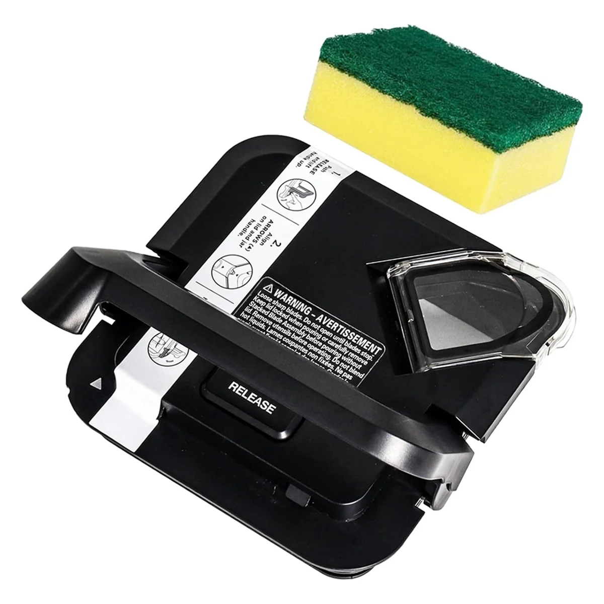 

A74X Blender Lid Replacement Compatible for Ninja 72 OZ Pitcher, Blender Top Locking Lid Cover Replace for Ninja BL610