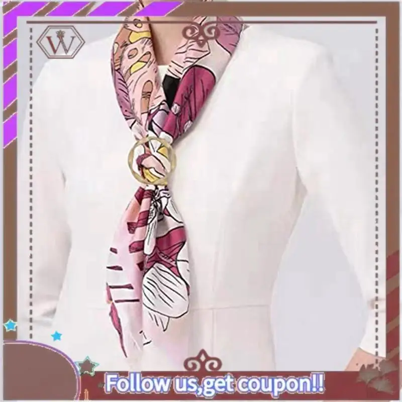A95D-20PCS وشاح حلقة كليب التعادل الدائري كليب للنساء موضة تي شيرت تويست عقدة كليب مشبك دائرة الملابس حلقة التفاف حامل