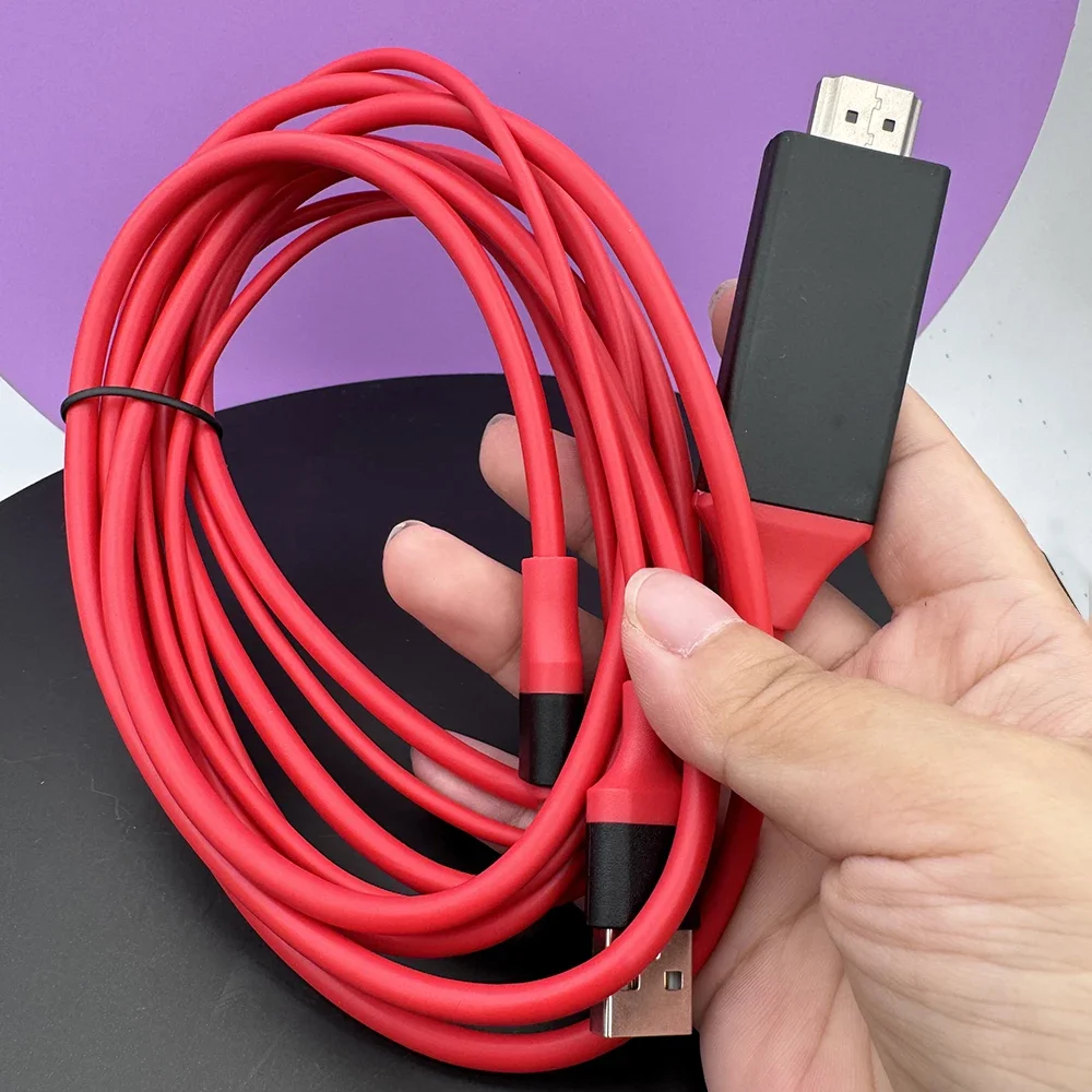 Adattatore cavo USB tipo C 3.1 a compatibile HDMI Convertitore USB C 4K con porta di alimentazione USB per Samsung Galaxy S8 S9 Huawei Mate 10