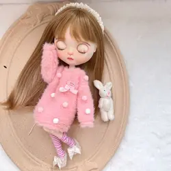 blythe doll clothes multicolor sweater skirt handmade 28-30cm OB22 OB24 AZONE Dress for Blythe doll cute dress accessorie